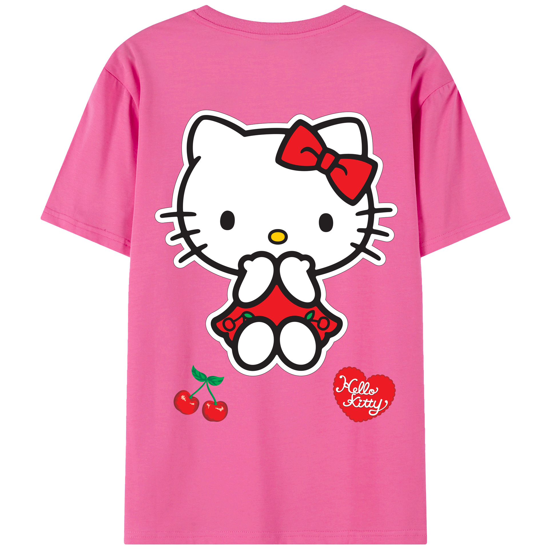 （画像用） Hello Kitty ハローキティ レディース半袖Tシャツ(バックプリント)